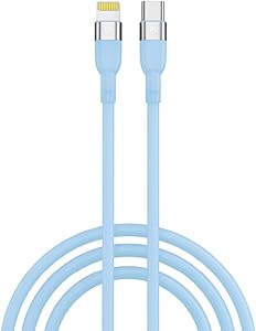BYWORLD Original USB C to iP Cable, Fast Charging Cable Power Delivery(PD) 22W, 1 Meter, 2.4A Charging Cable, Data Transfer, Compatible with iPhone iPad iPod (Blue)