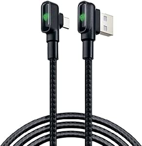 BYWORLD Original USB A to USB C Cable, Type C Fast Charging Cable QC3.0, Data Transfer L Shape Type C Cable,Strong Fabric Braided, 1 Meter, Compatible with most USB-C devices (Black)