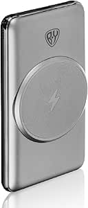 BYWORLD Original 10000mAh Wireless Power Bank MagSafe Portable Powerbank,QC 3.0 Fast Charging Qi 15W,Slim Portable Battery Charger, Overheating and Overcharge Protection