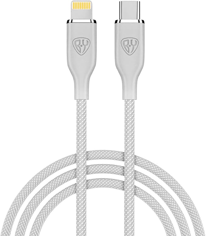 BYWORLD Original USB C - iP PD 22W Fast Charging Cable 1m, 2.4A Charging and Data Transfer (Grey)