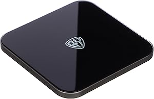 BYWORLD 15W QI Wireless Charger Fast Charging Pad Compatible iPhone 15/14/13/12/12 Pro/11/11 Pro Max/XS Max/XR/XS/8, for Samsung Galaxy S22/S20/S10, AirPods Pro Glass Surface (No AC Adapter)