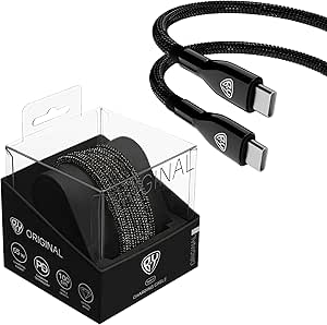 BYWORLD Premium Crystals Coated USB C 65W Charger Cable Compatible for iPhone 16/16 Plus/16 Pro/16 Pro Max, iPad Pro/Air, MacBook Pro/Air, Galaxy S24 S23 Ultra, Huawei P60, Xiaomi, Gift Pack (Black)