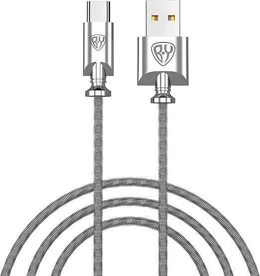 BYWORLD Original Type C Fast Charging Cable 1m QC3.0 3A USB A to USB C Charging Cable Metal Braid